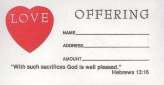 9780805407570 Love Offering Offering Envelopes