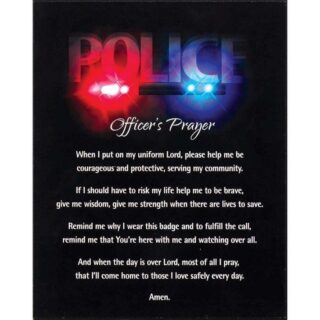 603799224611 Police Officers Prayer Plock (Plaque)