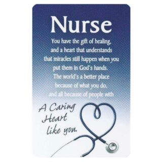 603799109659 Nurse A Caring Heart Pocket Card