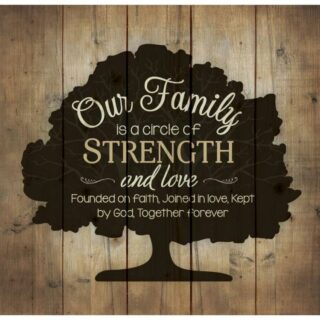 656200184523 Our Family Pallet Art (Plaque)