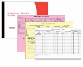 9780805480412 Department Triplicate Report Book