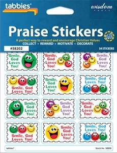 084371582020 Smiley Praise Stickers