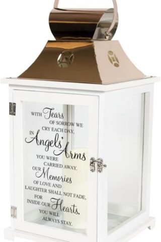 096069574392 Angels Arms Light The Way Memorial Lantern