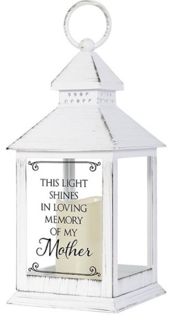 096069575849 In Loving Memory Of My Mother LED Candle And Timer Lantern