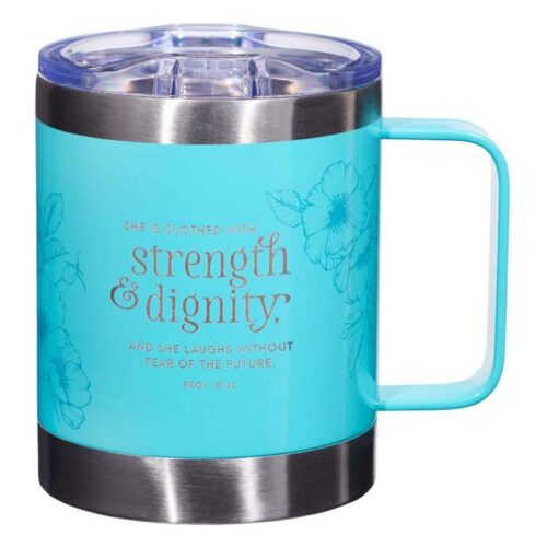 1220000137844 Strength And Dignity Camp Style Stainless Steel Proverbs 31:25