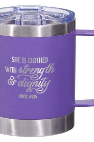 1220000137875 Strength And Dignity Camp Style Stainless Steel Proverbs 31:25