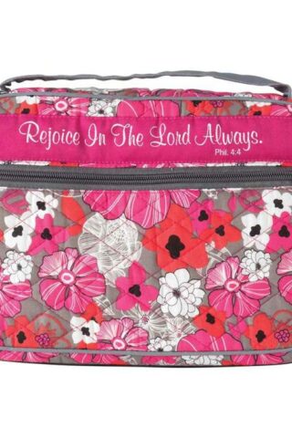 603799323963 Rejoice In The Lord Always Quilted Floral Pattern Thinline