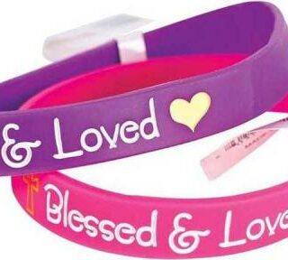 603799575508 Blessed And Loved Silicone (Bracelet/Wristband)