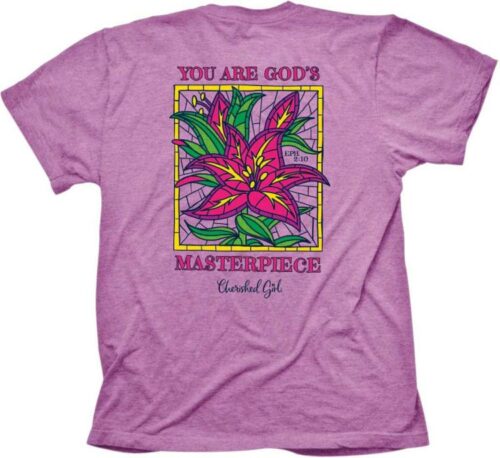 612978586051 Cherished Girl Wonderfully Made Lilies (T-Shirt)