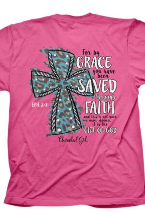 612978586372 Cherished Girl Leopard Cross (3XL T-Shirt)