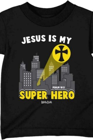 612978595695 Kerusso Kids Jesus Is My Super Hero (3T (3 years) T-Shirt)