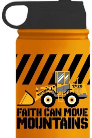 612978599150 Front Loader Faith Can Move Mountains Matthew 17:20 Stainless Steel Sport B