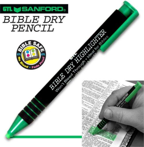 634989260263 Bible Dry Highlighter Pencil