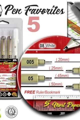 634989315055 Pigma Micro Pen Favorites Kit 5