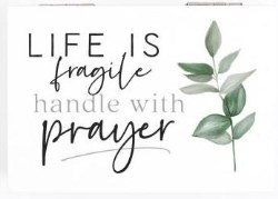 656200372609 Life Is Fragile Prayer Box