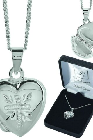 714611154402 Etched Heart Locket