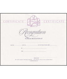 730817207971 Recognition Certificate Pack Of 6