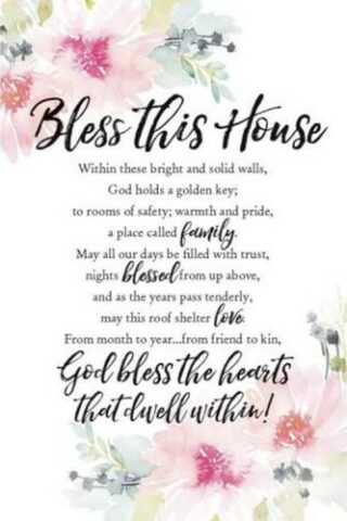 737682050237 Bless This House (Plaque)