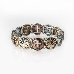 780308981064 Tree Of Life And Crosses (Bracelet/Wristband)
