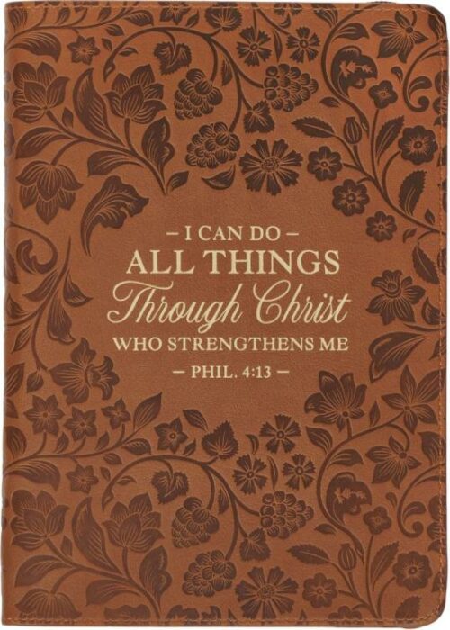 9781639523924 I Can Do All Things Through Christ Journal With Zipper Closure