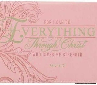 1220000321137 For I Can Do Everything Through Christ Checkbook Cover