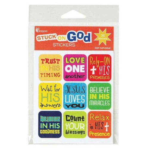 603799581424 Inspirational Stuck On God Stickers