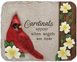 096069127178 Cardinals Appear Garden Stone