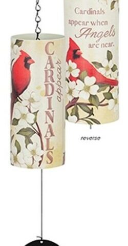 096069627647 Cylinder Sonnet Cardinals Appear Wind Chime