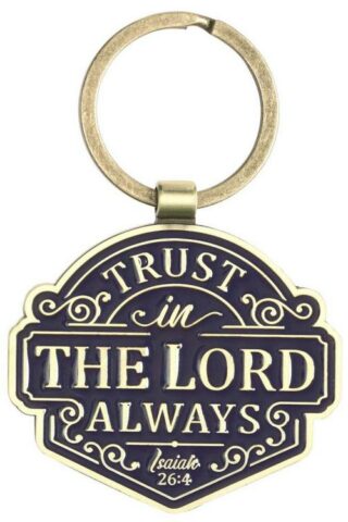1220000136885 Trust In The LORD Always Keyring In Gift Tin Isaiah 26:4