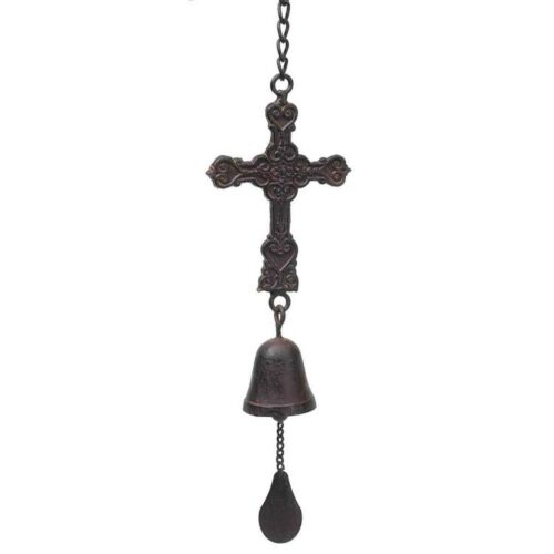 603799388009 Cross With Bell Windchime