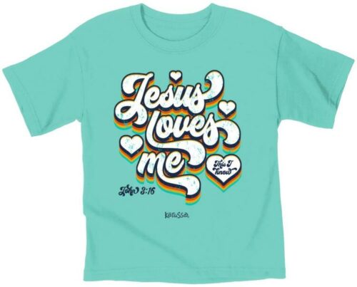 612978578001 Jesus Loves Me (3T (3 years) T-Shirt)