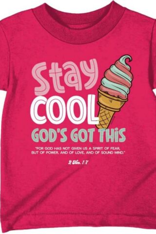 612978585528 Kerusso Kids Stay Cool Gods Got This (Medium T-Shirt)