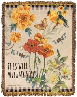 725734989789 Sunshine Garden Tapestry Throw