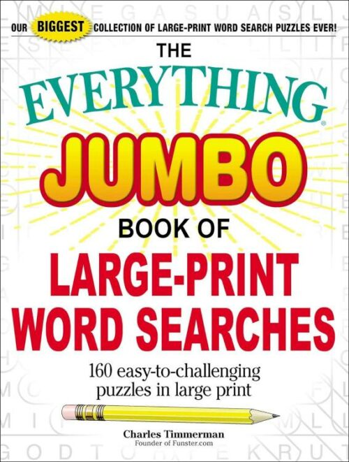 9781507209172 Everything Jumbo Book Of Large Print Word Searches (Large Type)