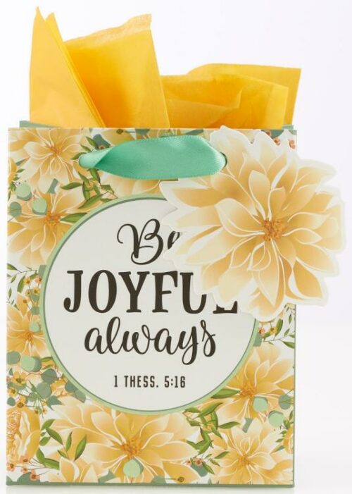 1220000132108 Be Joyful Always Extra Small Gift Bag 1 Thessalonians 5:16