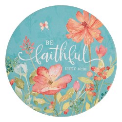 1220000135659 Be Faithful Ceramic Trivet Luke 16:10