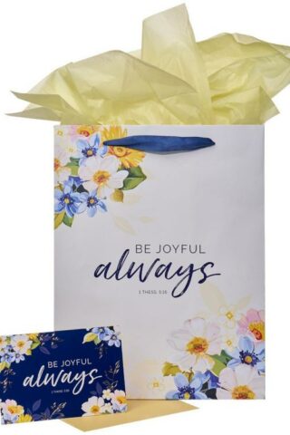 1220000138308 Be Joyful Always Large With Card And Tissue