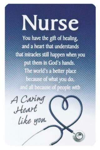 603799109659 Nurse A Caring Heart Pocket Card