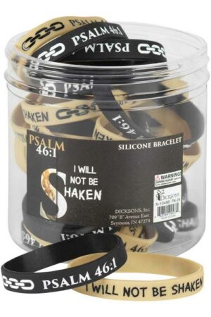 603799295772 I Will Not Be Shaken Silicone (Bracelet/Wristband)