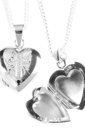 603799341387 Heart Cross Locket