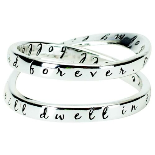 603799369305 Psalm 23:6 Double Mobius (Size 9 Ring)