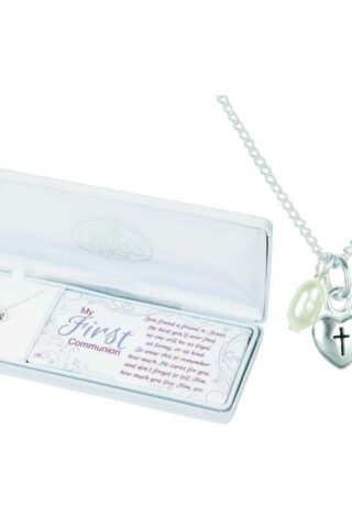 603799369886 My First Communion Cross With Pearl Drop