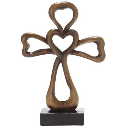 603799540766 Heart Tabletop Cross