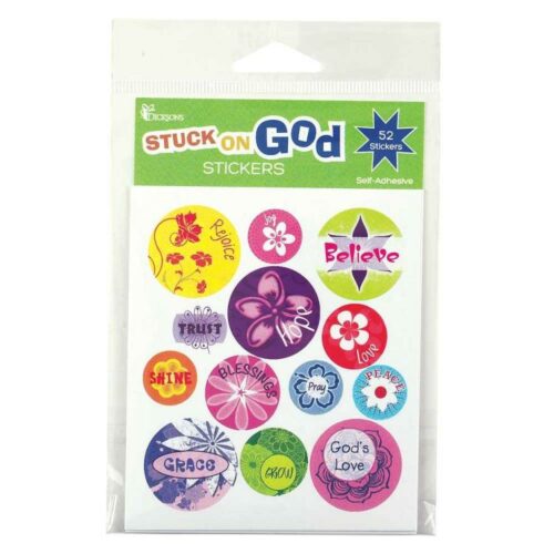 603799569095 Florals Stuck On God Stickers