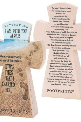 603799591935 Footprints Tabletop Cross