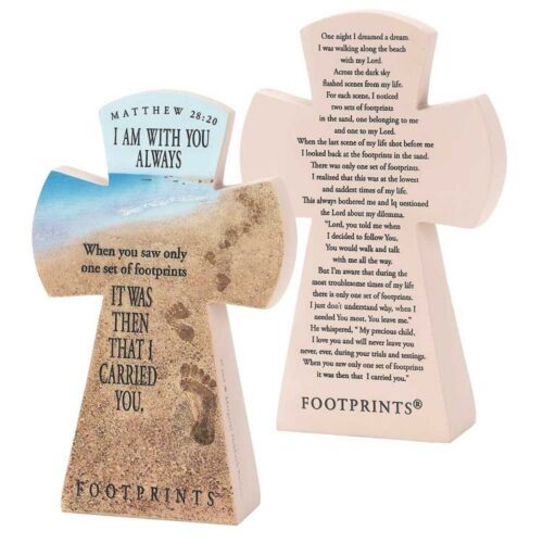 603799591935 Footprints Tabletop Cross