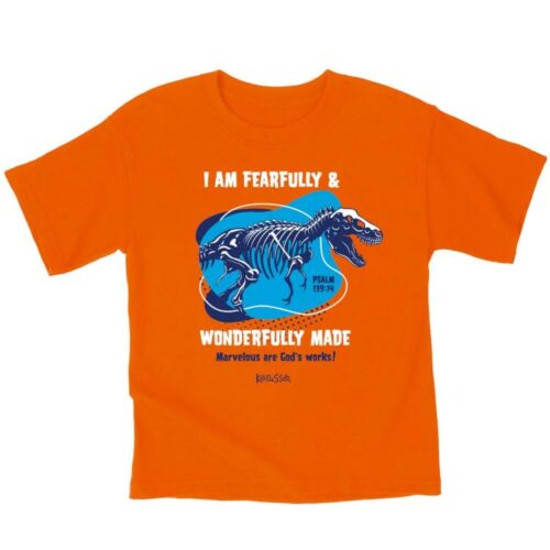 612978585450 Kerusso Kids Wonderfully Made Dinosaur (Small T-Shirt)