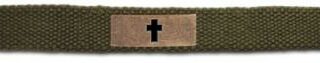 612978913734 Bronze Cross Canvas Web (Bracelet/Wristband)