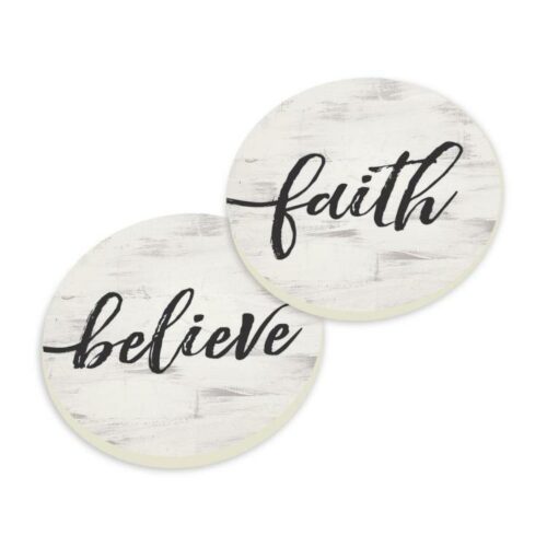 656200279243 Faith Believe Coaster 2 Pack