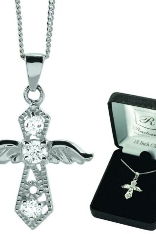 714611154495 Angel Cross With Stones